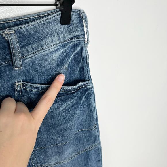 Anthropologie Pilcro The Wonderer Mid Rise Jeans Womens 25 Blue Relaxed Pockets - Picture 13 of 15